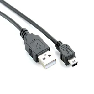 แจ็กเก็ตขนาดเล็กแบบ5PIN B ชนิด USB 2.0ตัวผู้กับ USB สายดาต้าตัวผู้แจ็คเก็ตพีวีซีชาร์จเร็ว3A ป้องกันแบบถักเปียสำหรับบันทึกการขับรถ - Product Image 3