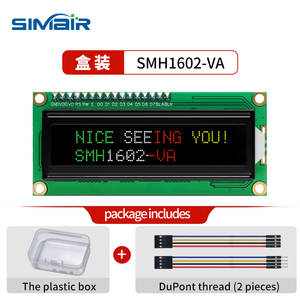 Modulo Display LCD 1602, 1602 LCD monocromatico con interfaccia seriale, scheda adattatore saldabile