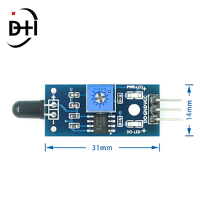 LM393 3-poliges 4-poliges IR-Flammen erkennungs sensor modul Brandmelder-Infrarot-Empfänger modul - Product Image 3