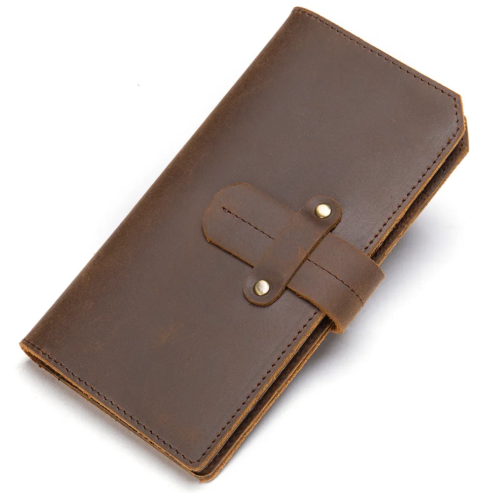 Marrant 7506 crazy horse real leather credit card holder smart wallet for men