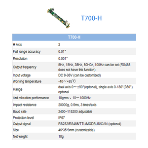 Steigung/Rollwinkel-Sensor, Winkelsensor für Kranarm-Kantwinkelmessung, Bagger-Neigung Winkeltestsensor - Product Image 3