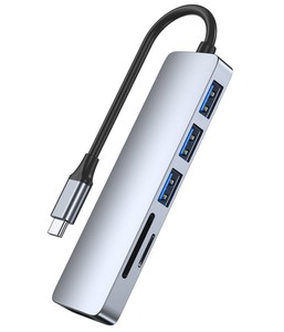 Wholesale USB C Hub 10 in 1 Retail to VGA Adapter +RJ45 Lan Ethernet +SD TF USB-C 3.0 +3.5mm <strong>Audio</strong> Video for MacBook Pro - Product Image 6