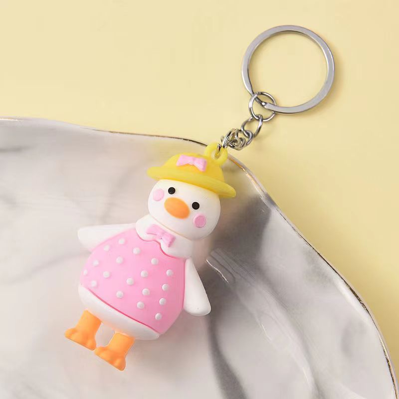 Crooked neck duck yellow hat style