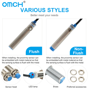 OMCH LJC Series M12 for M18 M30 Metal Capacitive Inductive Proximity <strong>Sensor</strong> with NPN PNP Output 2~15mm <strong>Detection</strong> Distance - Product Image 2