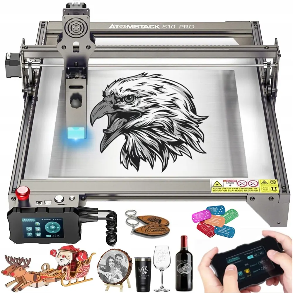 ATOMSTACK S10 X7 A10 Pro Laser Gravador 10W Diodo De Saída 50W Cortador DIY Para 20mm Madeira 15mm Máquina De Gravura A Laser Acrílico