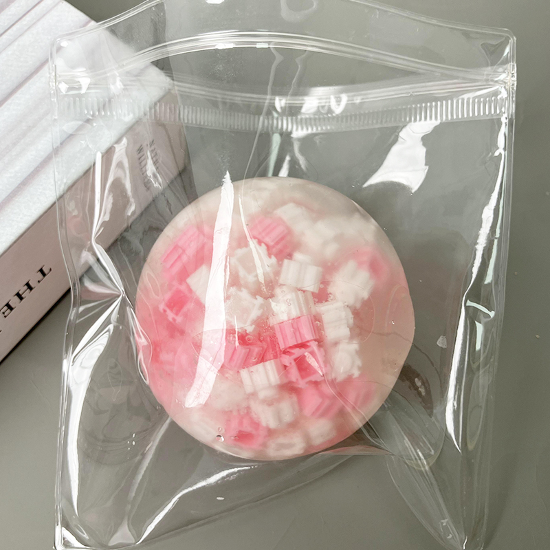 6cm Pink with white