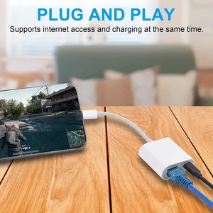 Ethernet LAN <strong>Network</strong> <strong>Adapter</strong> 8pin Apple to RJ45 <strong>Adapter</strong> 2 in 1 with Charge Port for IPhone/iPad/iPod - Product Image 4