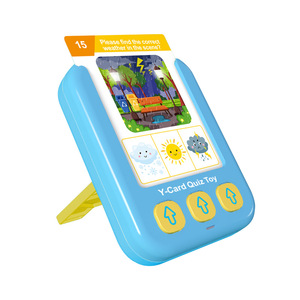 Juguete Musical educativo temprano para niños, máquina de aprendizaje de tarjetas Flash en varios idiomas con inserción de tarjeta en inglés hecha de plástico - Product Image 6