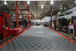 PVC nhựa gạch lát sàn không thấm nước bấm vào sàn gạch PVC nhà để xe gạch lát sàn - Product Image 4