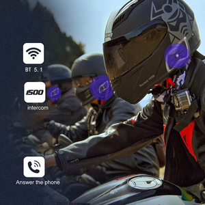 Sistema de intercomunicación bidireccional tipo C Full Duplex inalámbrico para cascos de motocicleta Auriculares con alta calidad de sonido