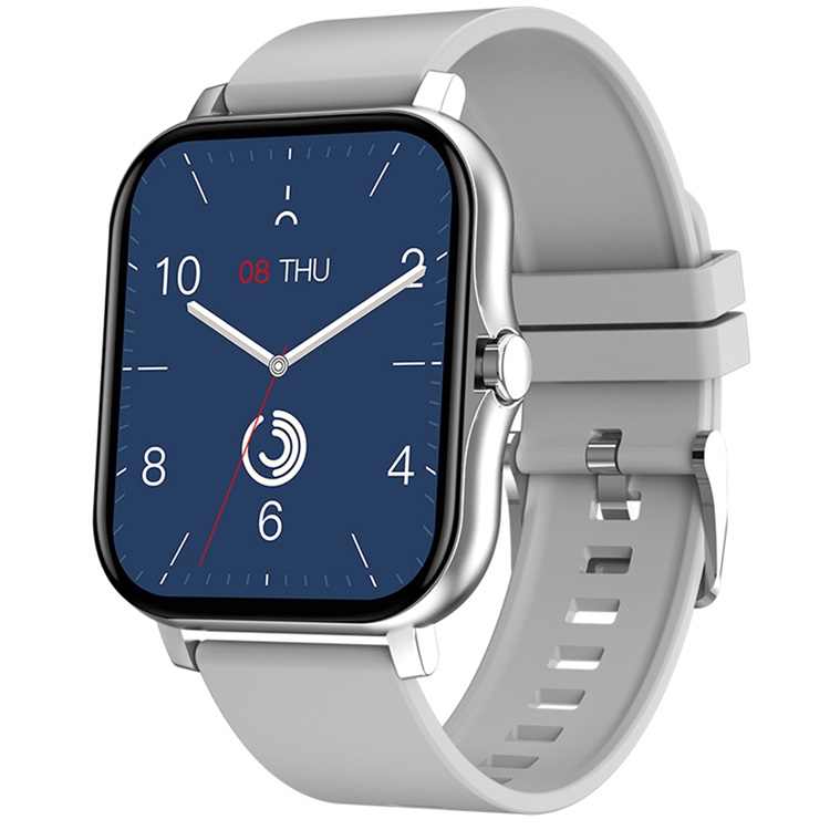 Cinturino in gomma argentata