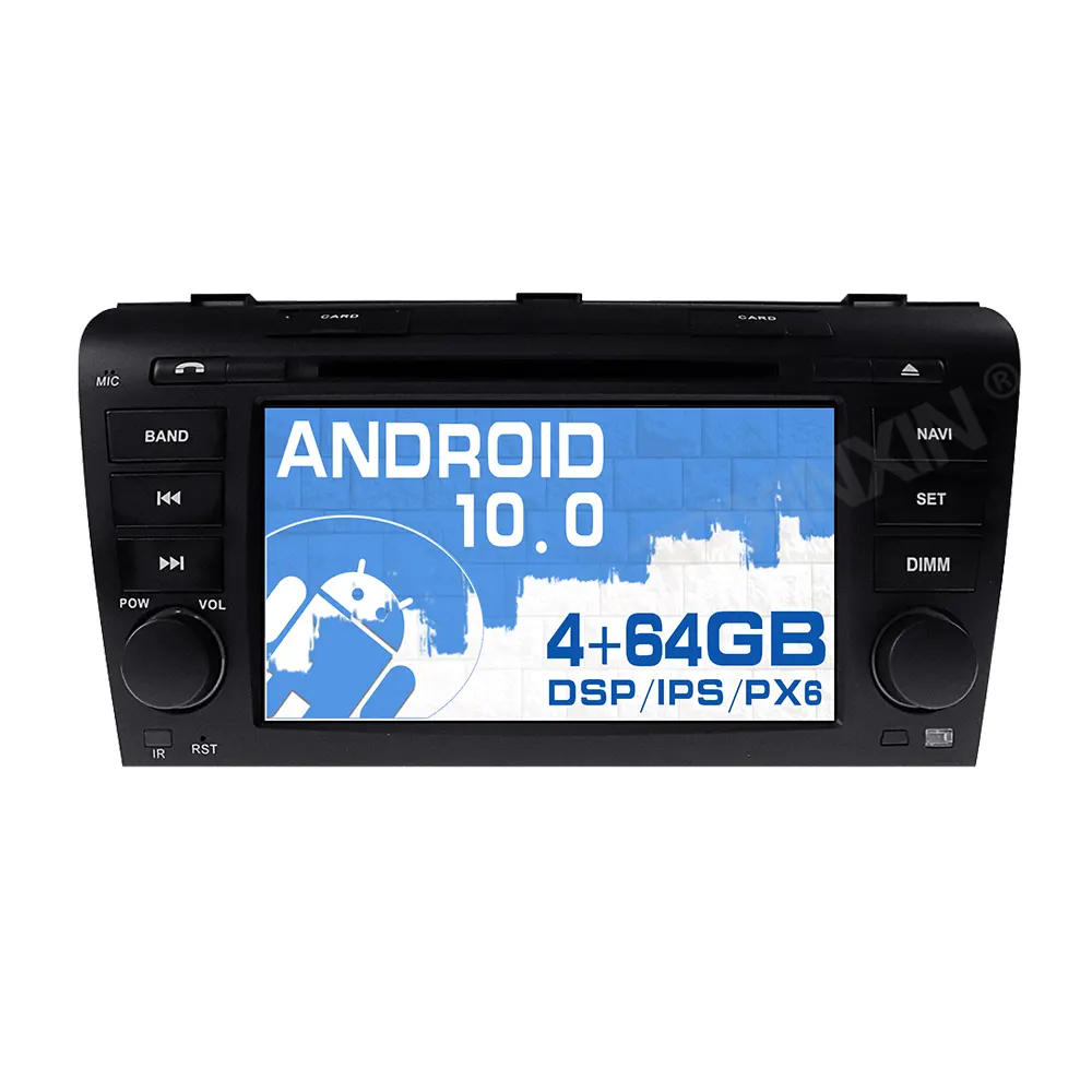 Radio con GPS para coche, reproductor Multimedia con Android 9, DVD, navegación por mapa, para Mazda 3 Axela 2003, 2004, 2005, 2006, 2007, 2008, 2009, novedad