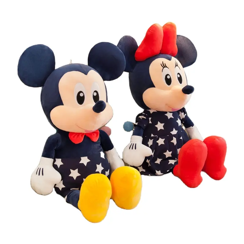 Dessin animé mignon Mickey Minnie peluche souris peluche poupée pour griffe machine jouet vente en gros