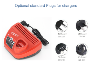 Fpower for Milwauke Universal Li-ion 18650 Battery Charger for Power Tool Battery M <strong>1</strong> <strong>2</strong> - Product Image 4