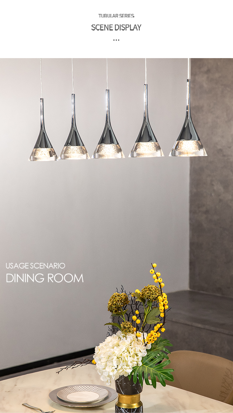 Zun Design Factory Price luxury decorative pendant lighting modern nordic design crystal indoor Kitchen led pendant lights