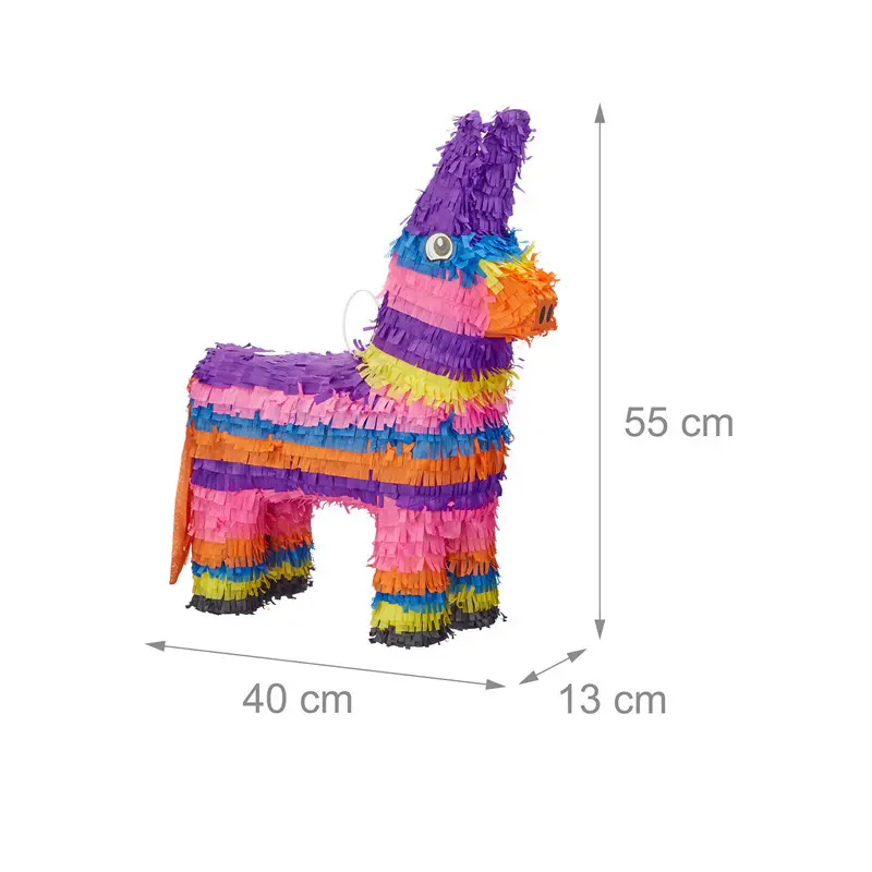 Toptan meksika Pinata oyuncaklar renkli Mini Peluche alpaka çocuklar Mini Pinata Pinata oyuncaklar parti dekorasyon