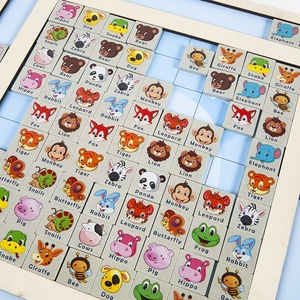 子供の論理的思考集中力トレーニングのための豊富なマッチングゲームを備えた木製ジグソーパズルブロックおもちゃ - Product Image 5