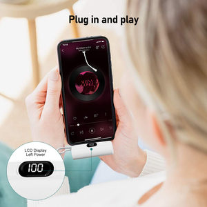 Toptan küçük cüzdan 2 In 1 Mini 5000Mah acil powerbank pone 15 için, Samsung LCD ekran cep taşınabilir güç bankalar - Product Image 6