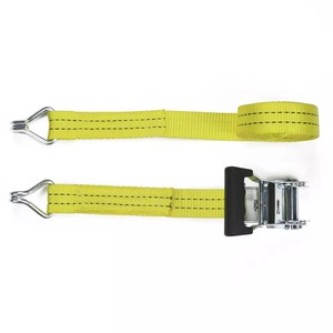 High Quality <strong>1.5</strong>&quot; Yellow Ratchet Doukle with <strong>Double</strong> <strong>J</strong> <strong>Hook</strong> for Cargo Control - Product Image 3