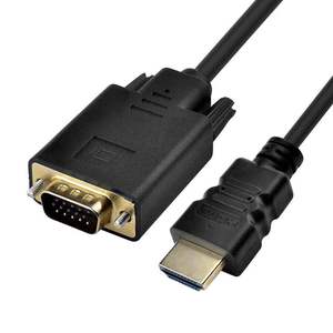 1.8m用于高清MI至VGA适配器电缆DP DVI电缆1080p纯铜PVC用于计算机显示器投影仪连接直接工厂 - Product Image 2