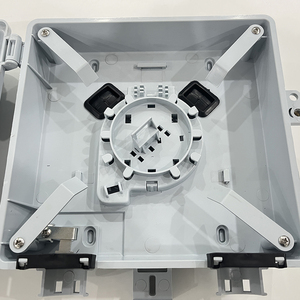 Caja de terminales de entrada de fibra FTTH Caja de almacenamiento de fibra óptica para exteriores montada en la pared Caja de almacenamiento holgada para red FTTH