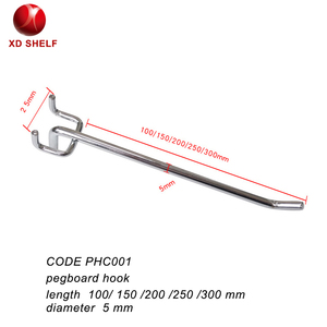 Chromed Single Wire Price Tag Label Peg Prong Perforated Merchandise Store Hanger <strong>Hook</strong> Supermarket Shelf <strong>Flip</strong> <strong>Scan</strong> <strong>Hooks</strong> - Product Image 5
