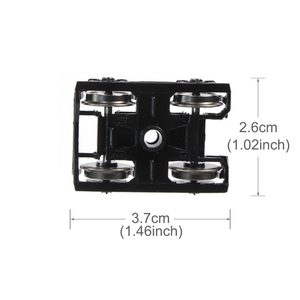 HP0687x Model <strong>Train</strong> Railway HO Scale 1:87 High Rim Psyllium <strong>Bogies</strong> With 36" Metal DC Wheels