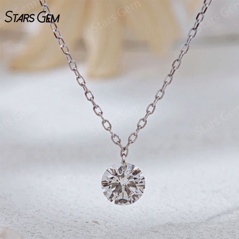 10K White Gold + Round