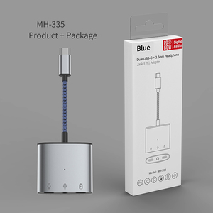 3 in 1 type-c至2 usb-c 1 aux端口适配器type-c音频适配器转换器 - Product Image 6