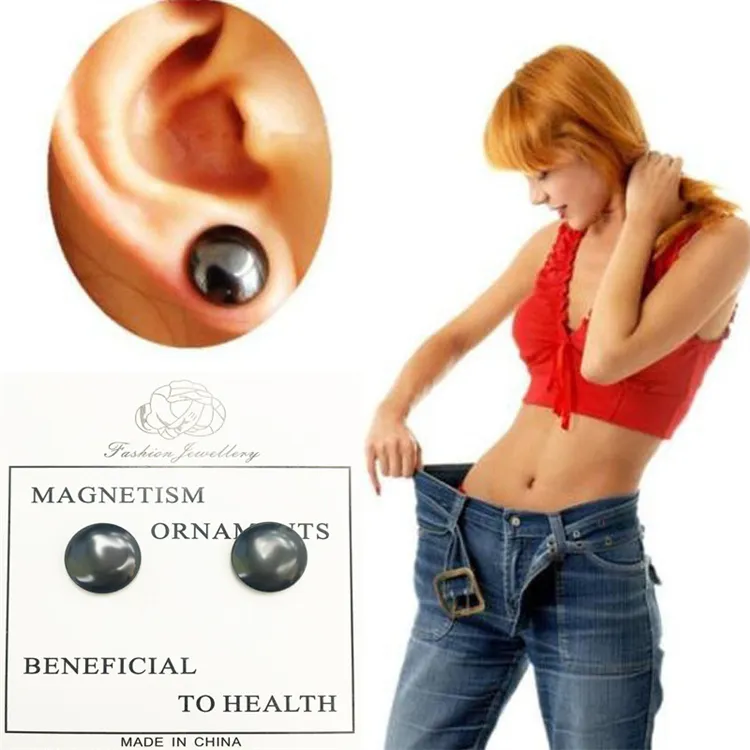 Orecchini magnetici neri di nuovo arrivo Dorina orecchini disintossicanti per la perdita di peso linfatico per donna uomo
