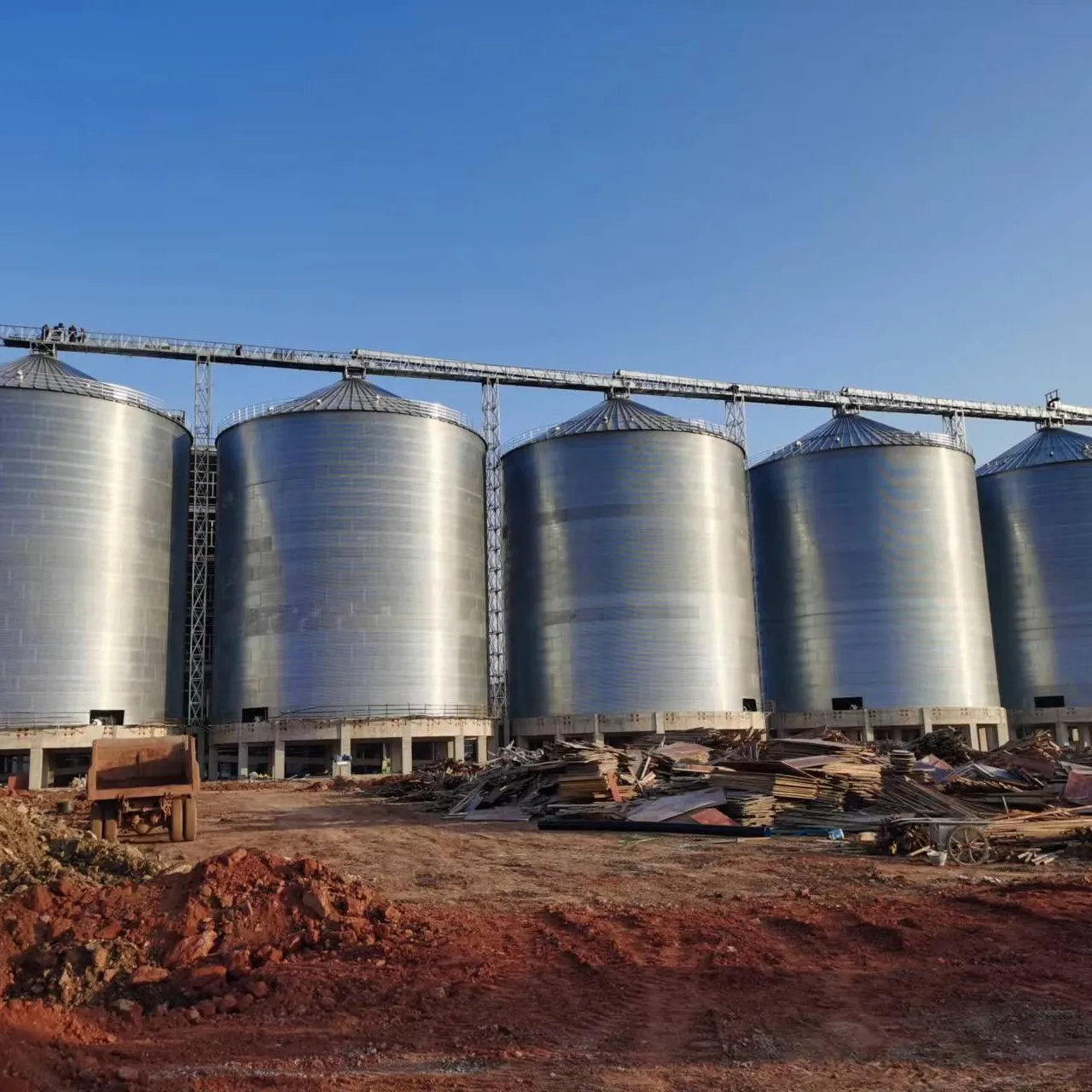 Fattoria utilizzato ondulato del grano in acciaio harvestore silos di stoccaggio per la vendita