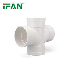 IFAN BS 3505 Durable UPVC Pipe Fitting 110mm Flat Four <strong>Way</strong> UPVC Fitting Customized UPVC <strong>PVC</strong> Fittings