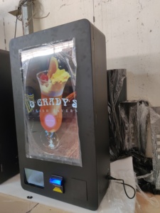 Thiết kế mới 32 inch treo tường thuốc lá Máy bán hàng tự động với ID Scanner nhỏ Máy bán hàng tự động Trường hợp điện thoại máy bán hàng tự động - Product Image 4