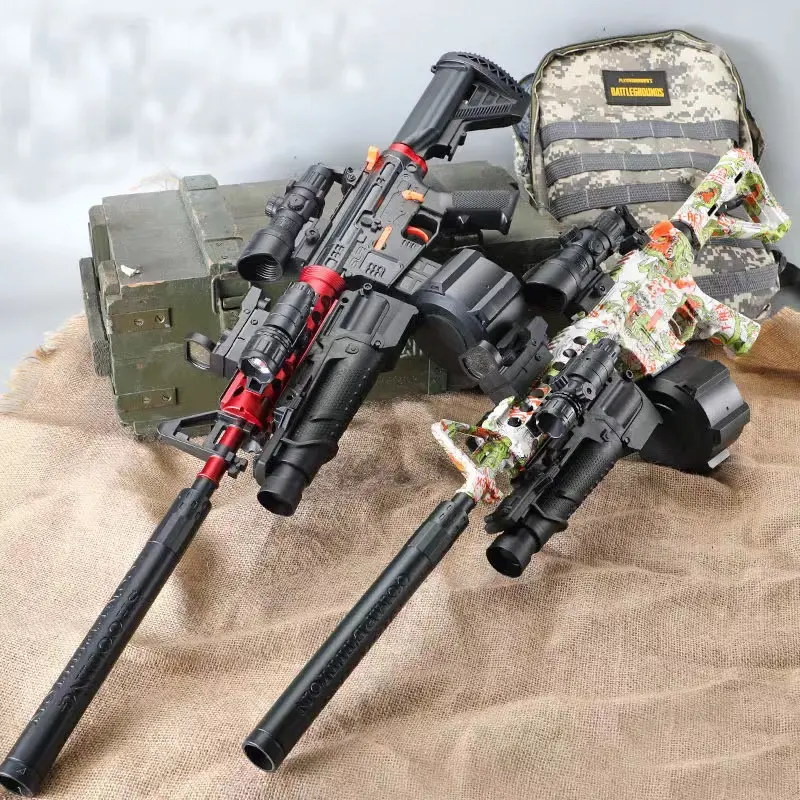 2023 gran oferta verano juguete superventas Splatter automático Gel Jelly Ball Gun Splatter Orbeezs Gun Blaster M416 Rifle