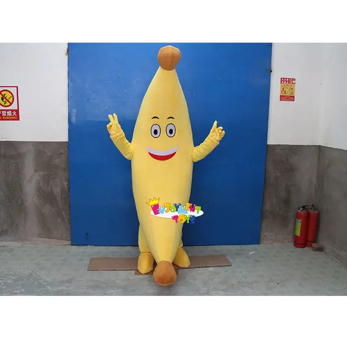 Hot selling custom cartoon banana mascot costume Cute cartoon banana mascot adult party costume