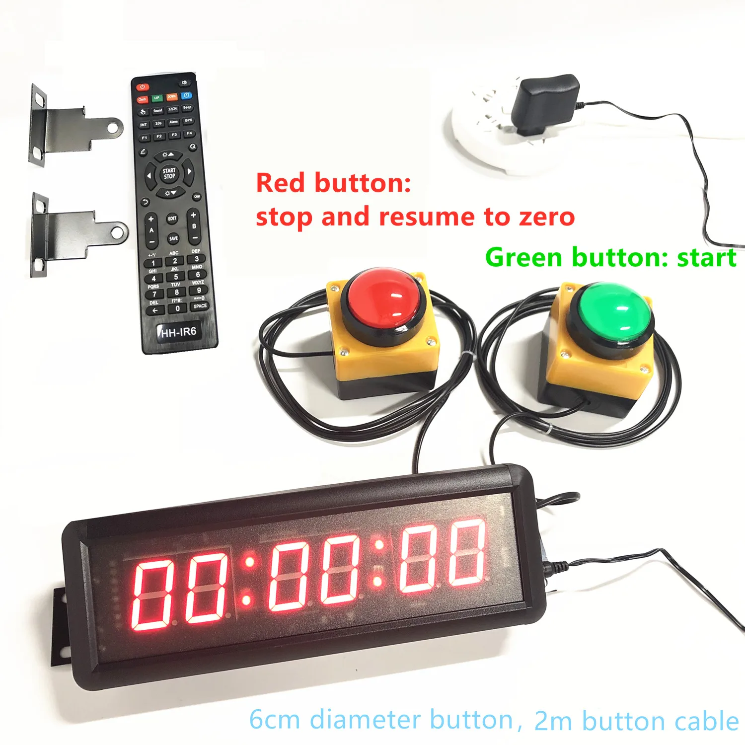 2 boutons de 6 cm
