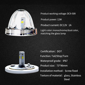 2025 phổ biến xe tải đèn <span class=keywords><strong>Led</strong></span> thủy tinh dưa hấu ánh sáng với xoay và chức năng Flash xe tải Trailer xe đèn trang trí - Product Image 5