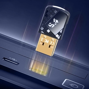 長距離Bluetooth 5.4 USBアダプターワイヤレス送信機ドングルペアキーボードプリンターWindows 11 10 8.1 7コンピュータデスクトップ用 - Product Image 4