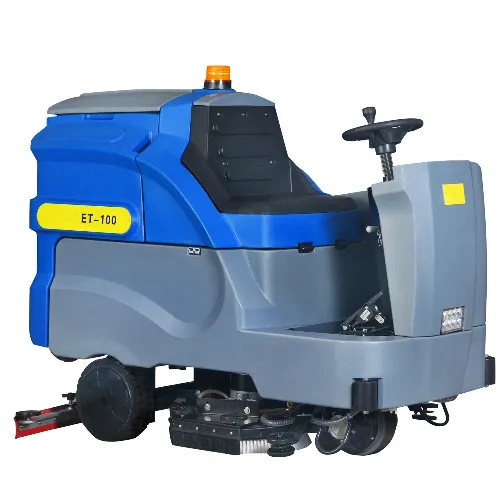 Máquina de fregado comercial de lavado automático de limpieza industrial de 30 cm para uso automático, fregadora de suelo de cemento de doble conductor
