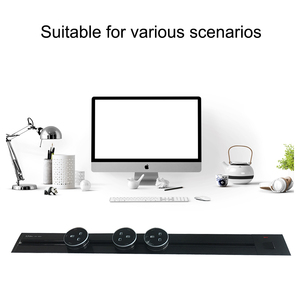 Track Socket <strong>Embedded</strong> Orbital EU Movable Modular Power Rail Plug <strong>System</strong> Desktop Electrical Outlet Panel - Product Image 3
