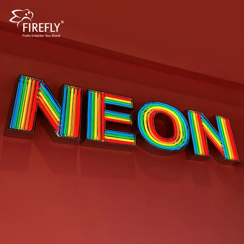 180 độ ngoài trời Acrylic Logo tùy chỉnh LED ánh sáng Neon dấu hiệu cho phòng sinh nhật trang trí tiệc cưới