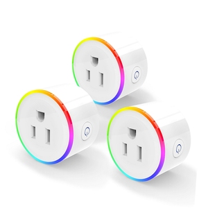 New Product <strong>US</strong> Standard Smart Life Smart Socket With Colorful LED Light Support Amazon Alexa and Google Home Wall <strong>Plug</strong> - Product Image 1