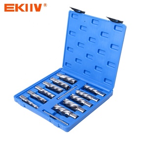 EKIIV TCT Tungsten Carbide Tip HSS Annular Cutter 12-27mm Cutting Diameter with <strong>Weldon</strong> Shank for Metal Stainless Steel - Product Image 6