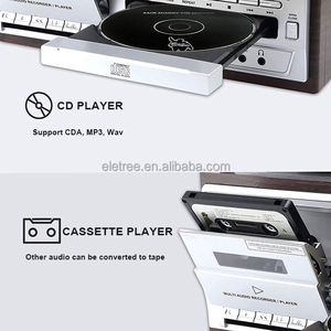 Ce sdoganamento gratuito giradischi in vinile con lettore Cd registrazione Cassette e lettore Usb Sd Fm Radio - Product Image 4