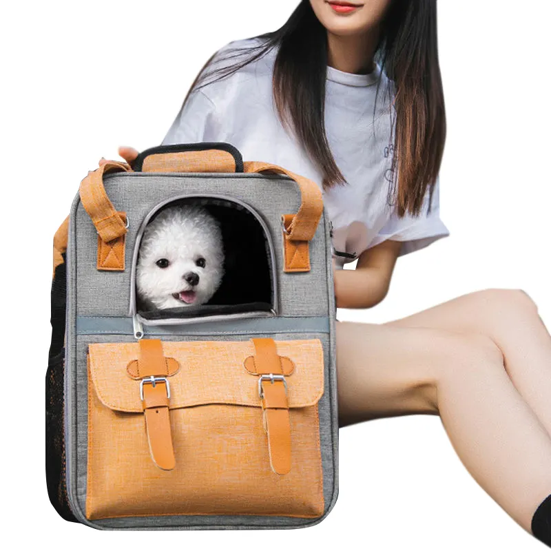 Роскошные дизайнерские дышащие складные сумки для кошек и собак переноски для домашних животных рюкзак для путешествий