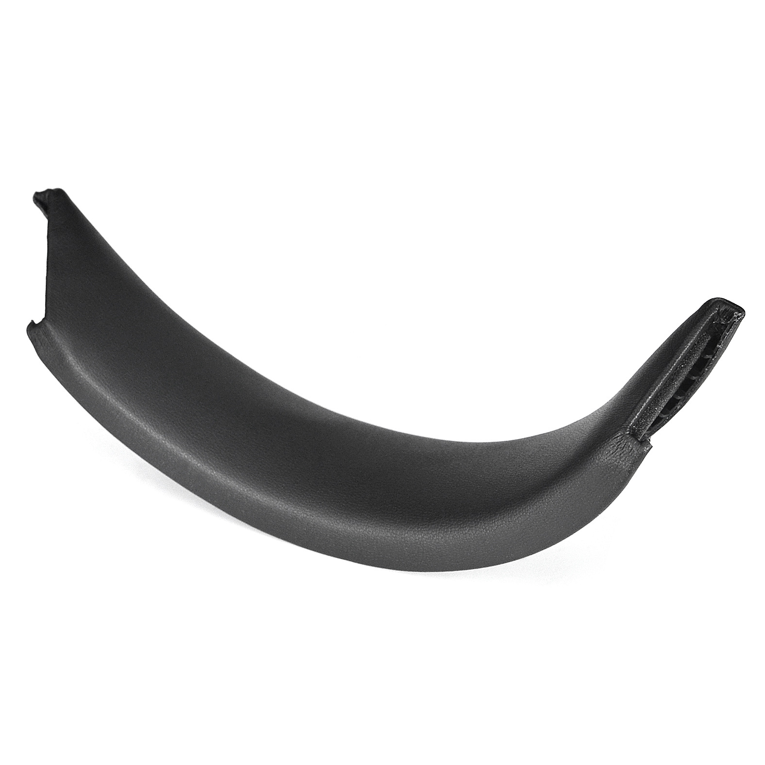 Diadema de cuero proteico negro.