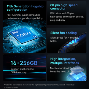 Intel 12. CPU i7/i5/i3 DDR5 Iris Xe Grafik 4K-Display mit vier Bildschirmen Kompatibler Windows-Computer OPS Mini-PC - Product Image 4