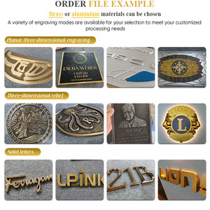 Tùy Chỉnh 3D Logo Kim Loại Chữ Hiện Đại Phong Cách Brass Nhôm Dấu Hiệu Cho Cá Nhân Kinh Doanh Tiếp Nhận Tường Tên Công Ty Logo - Product Image 5
