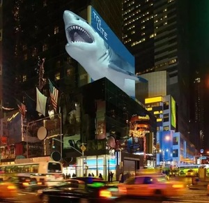 ป้ายโฆษณา3D กลางแจ้งจอแสดงผลดิจิทัล LED ขนาดใหญ่สำหรับภาพโฮโลแกรมตาเปล่า3D วิดีโอภาพเคลื่อนไหวแบบกำหนดเอง - Product Image 5