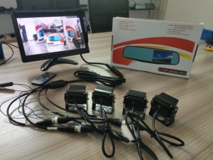 Monitor retrovisor dvr de 10,1 pulgadas, accesorios para camiones y autobuses, pantalla lcd de respaldo, entrada de vídeo quad - Product Image 6